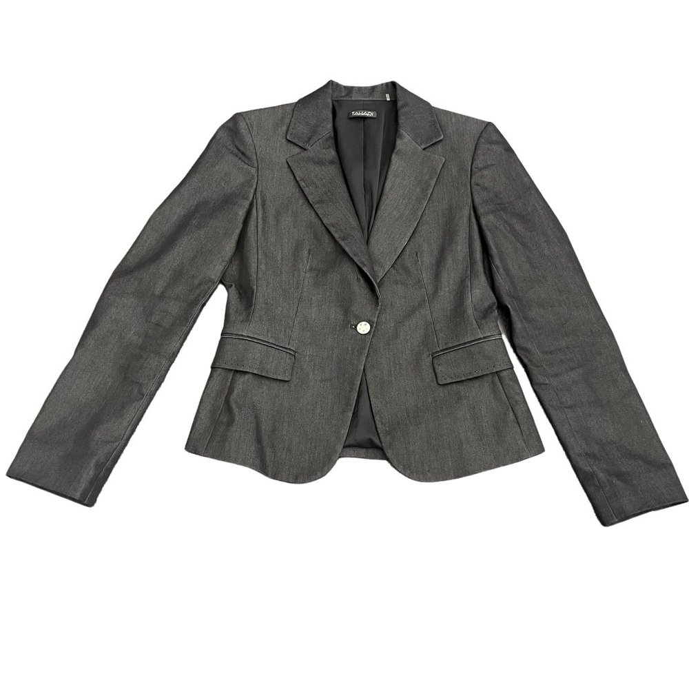 Tahari Women's Charcoal Blazer Suit Jacket, Size 4